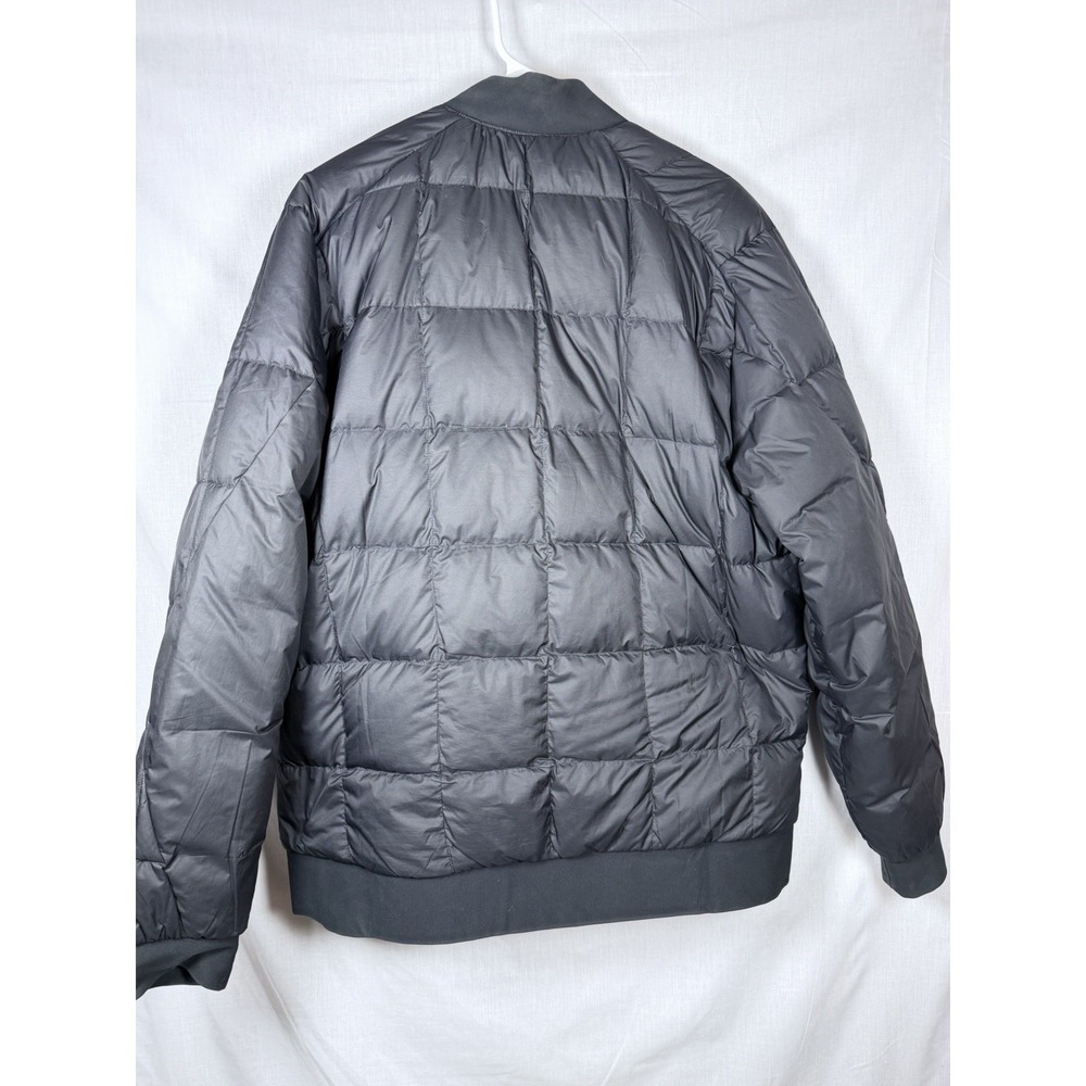 Lululemon About Face Bomber Jacket Men Reversible Down Puffer Black XL Palm deco - Picture 8 of 13